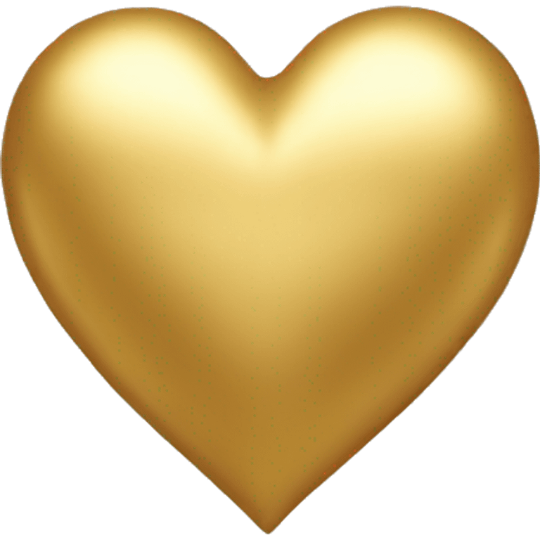 Golden heart emoji