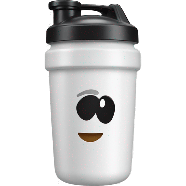 White Gym shaker  emoji