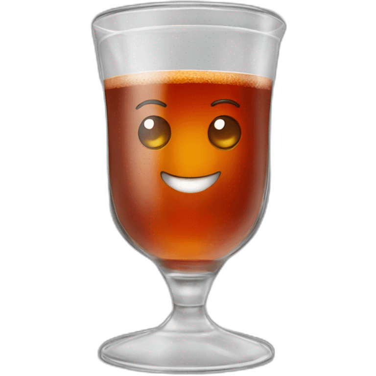 Turkish tea in a Turkish glass emoji