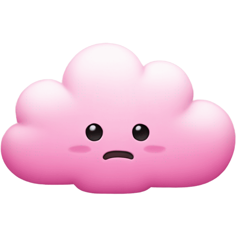 Pink cloud emoji