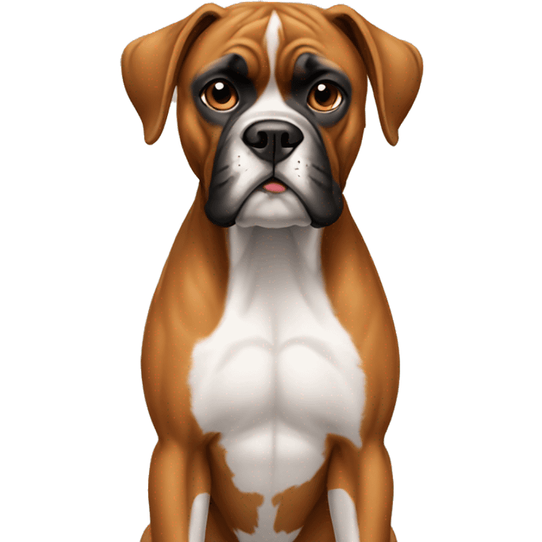  boxer dog full body emoji