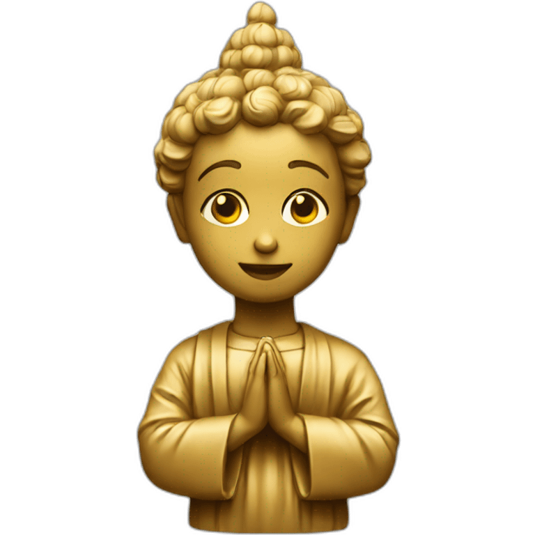 Pray statue front emoji