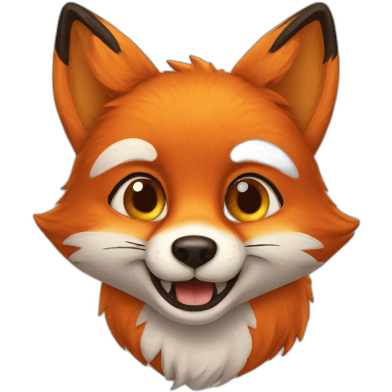 funy fox emoji