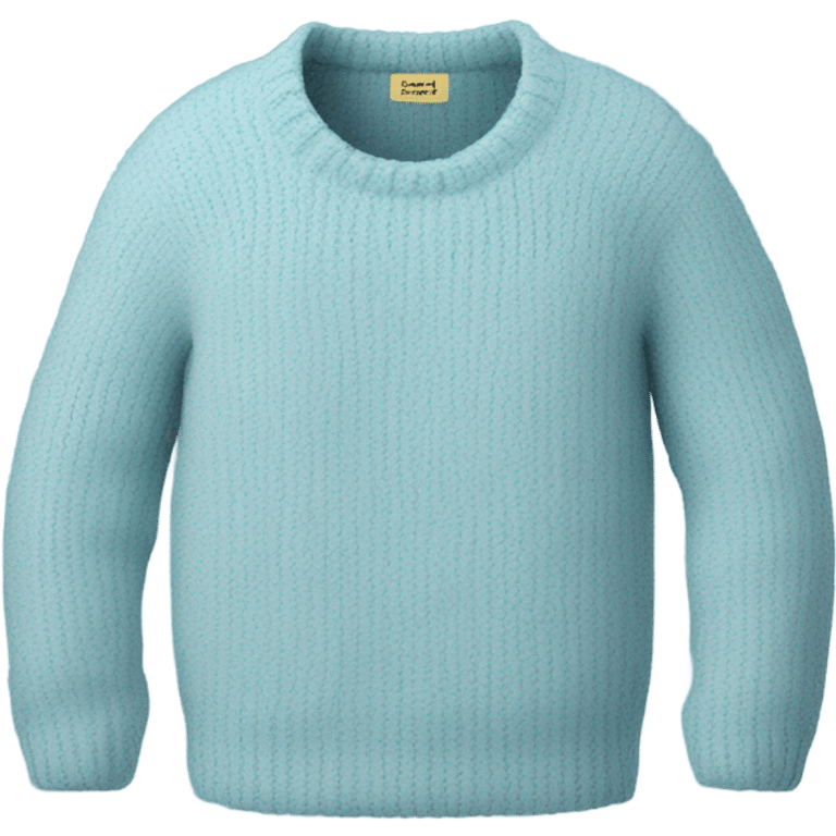 Sweater cozy light blue emoji