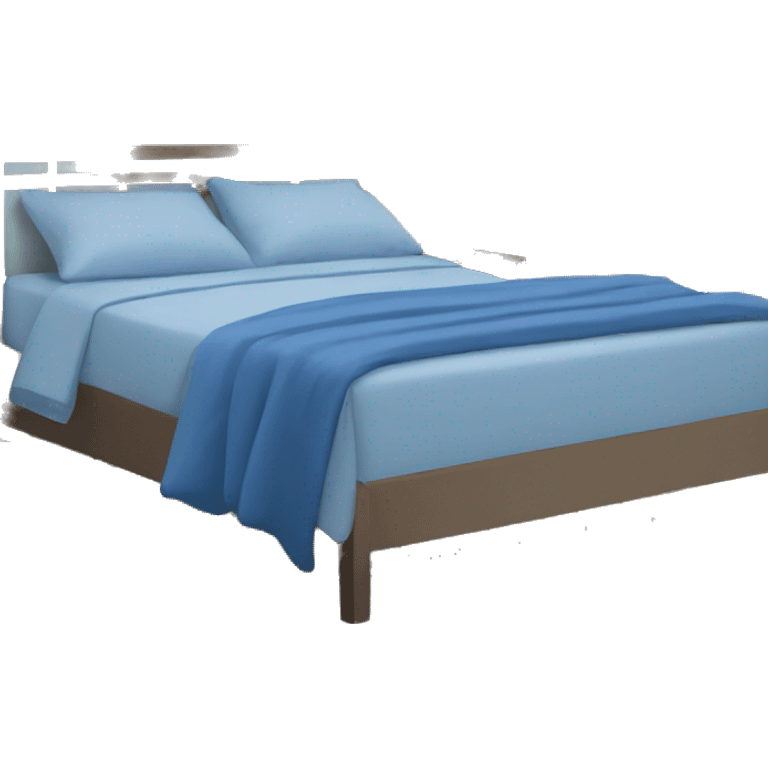 Cama confortável azul  emoji