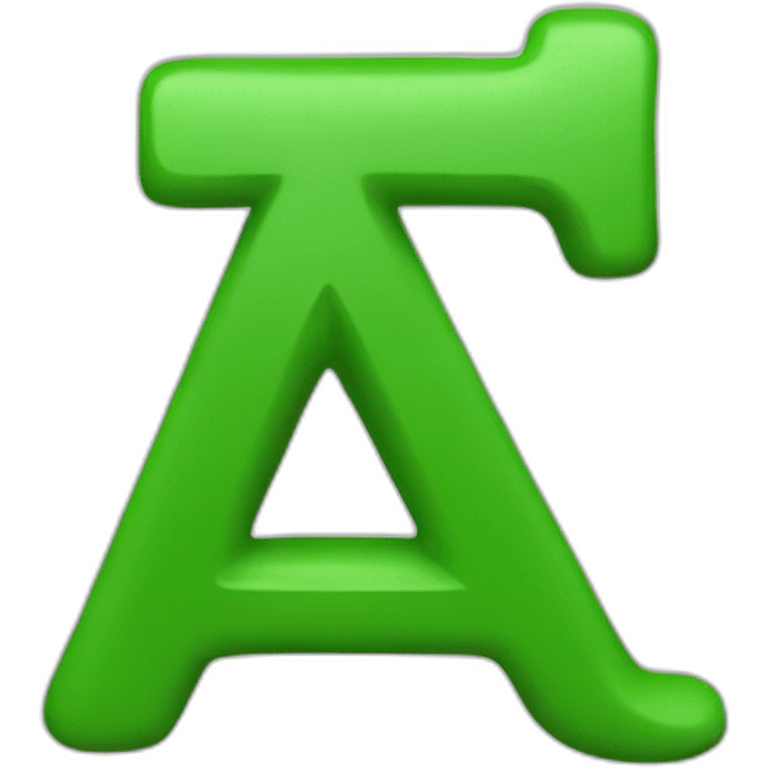 ! LETTER green emoji