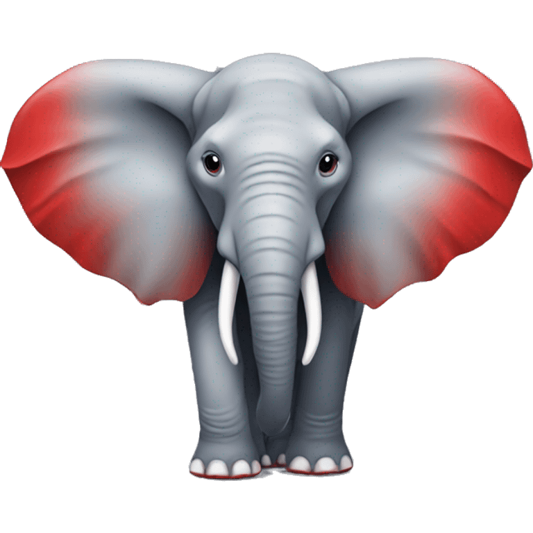 Elephant wearing red holding Red Bull emoji