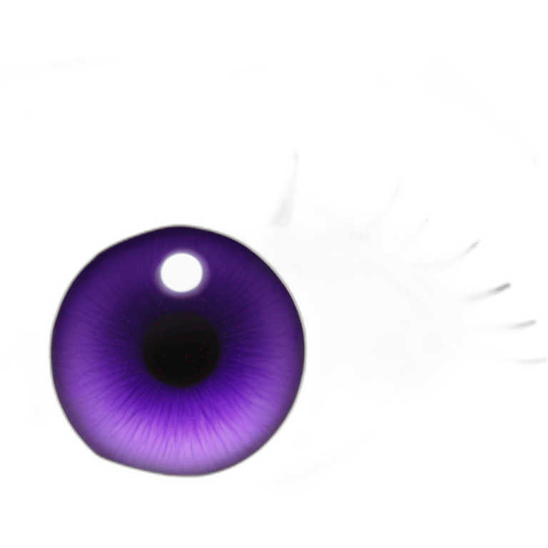 majestic godly violet iris eyeball with palpebral without eyebrow emoji