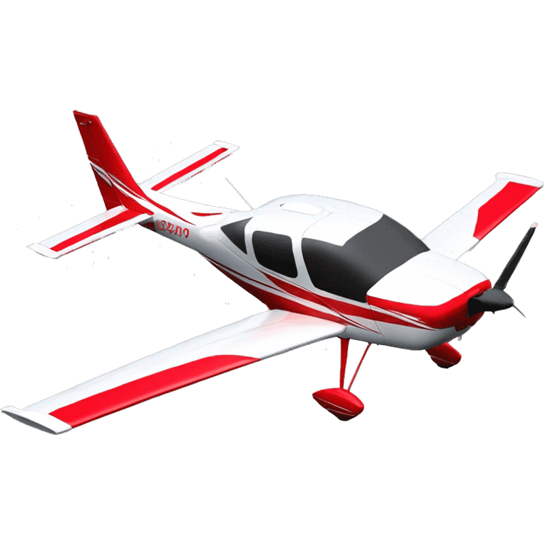 Cirrus SR22T Red and Silver emoji