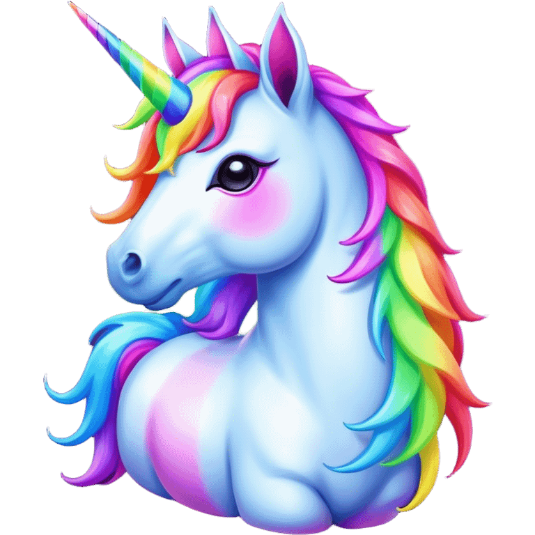 Neon Unicorn emoji