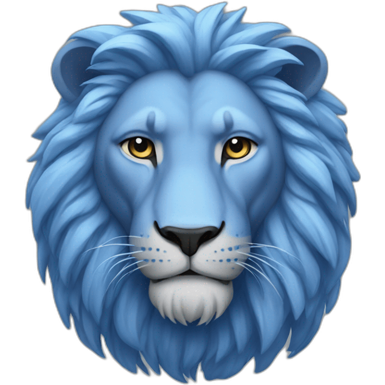 blue lion emoji