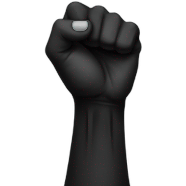 Black raised fist emoji