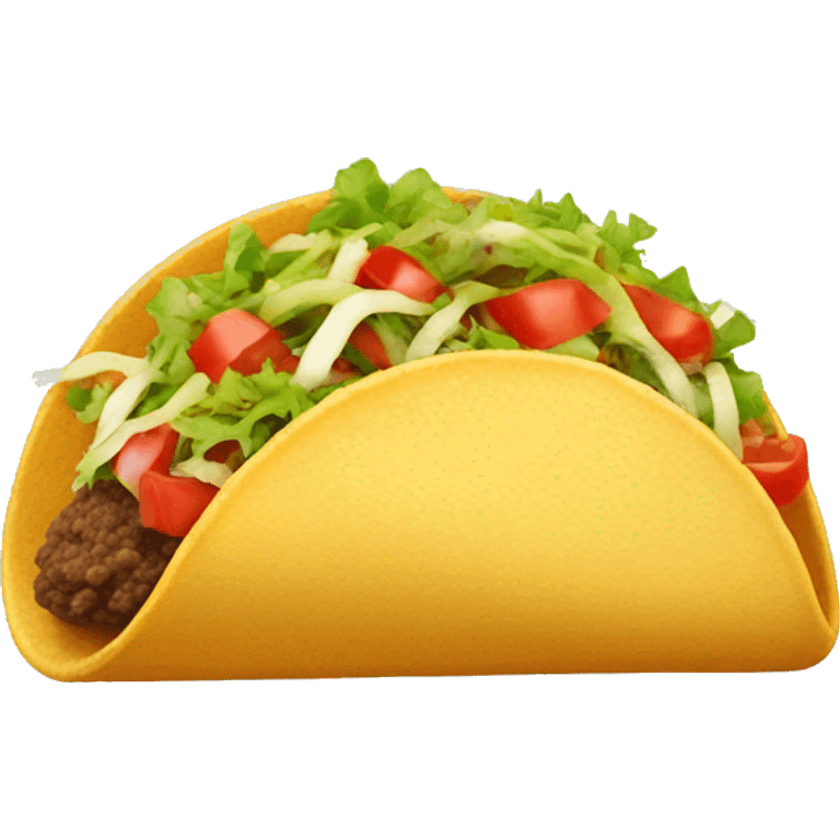 Taco with lips emoji