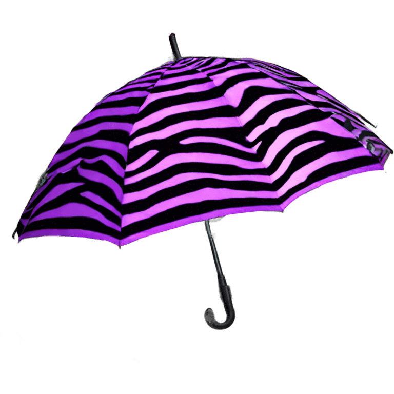 Lisa Frank neon Zebra Print umbrella  emoji