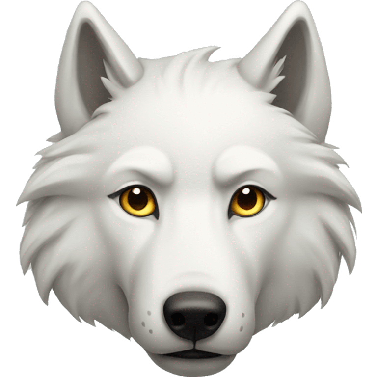 white wolf emoji