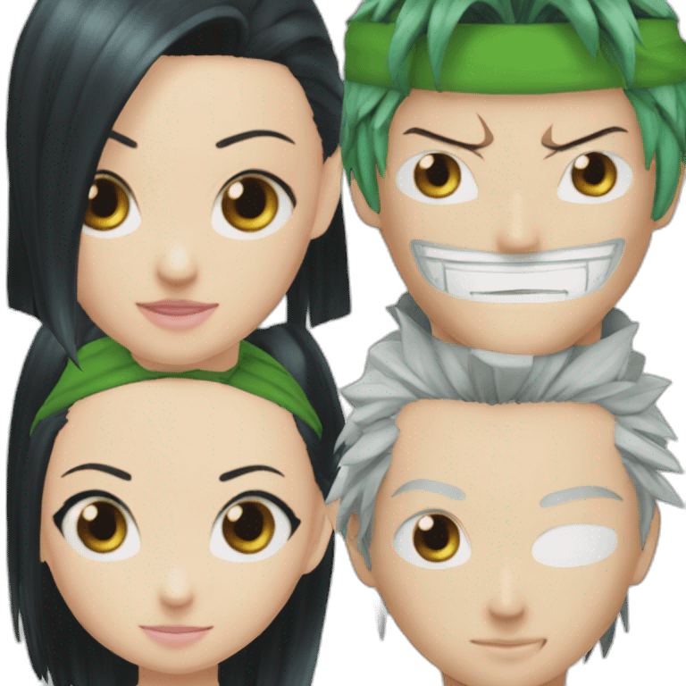 Nico Robin and zoro emoji