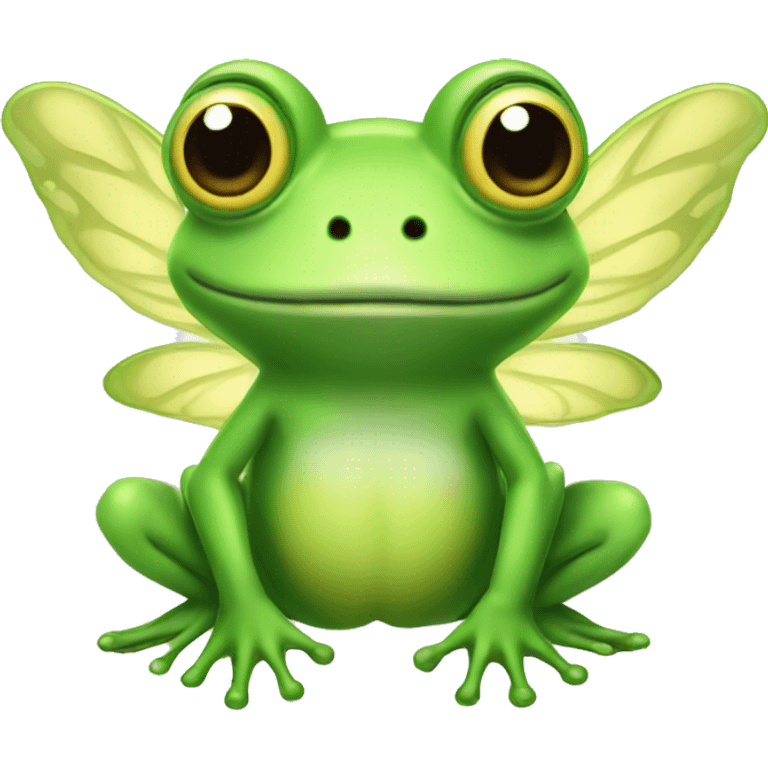 Fairy frog with wings  emoji