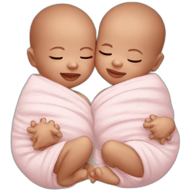 Newborn twins emoji