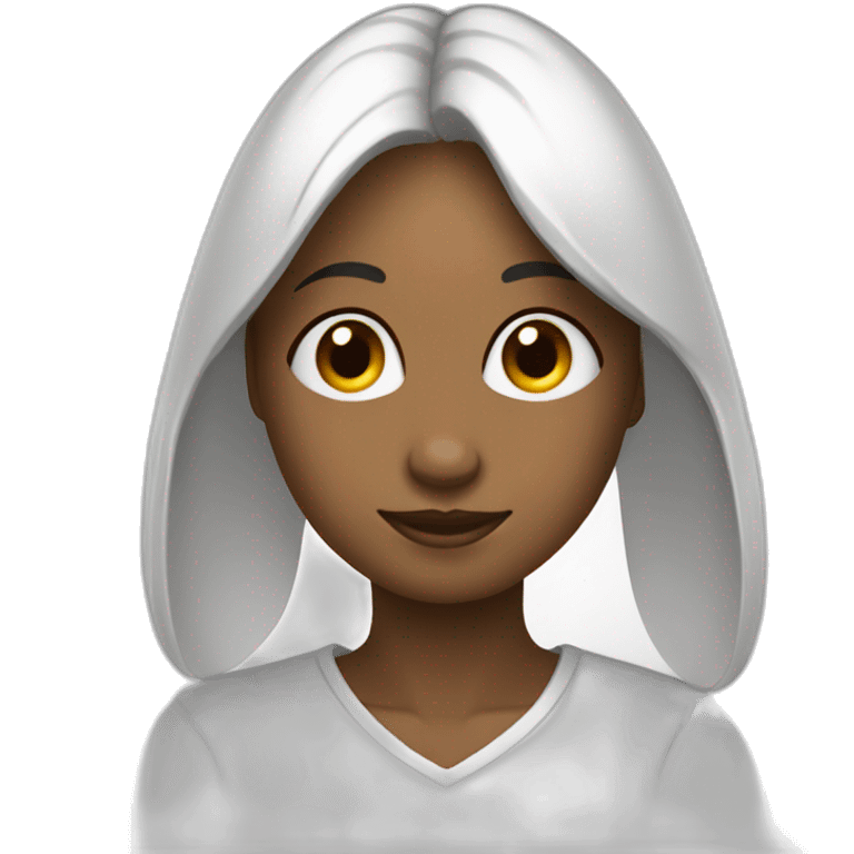 Coneja blanca con lunares negros emoji