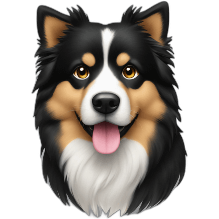 dog svensk lapphund black emoji