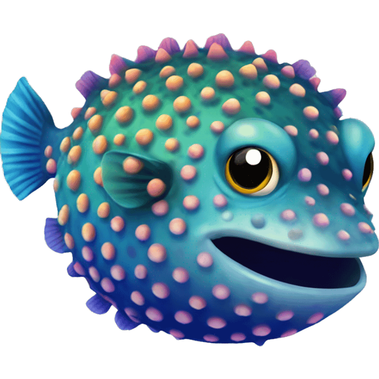 rainbow pufferfish emoji