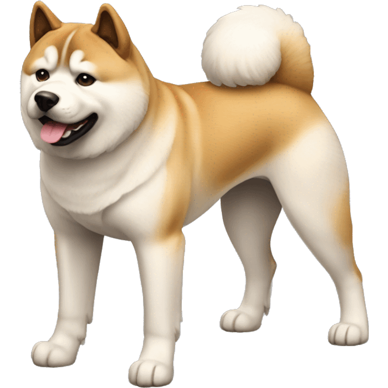 Akita Dog Breed Full Body emoji