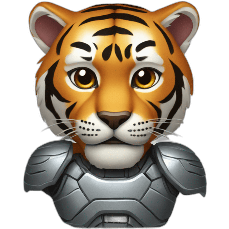 Tiger-with-iron-man-body-armor emoji