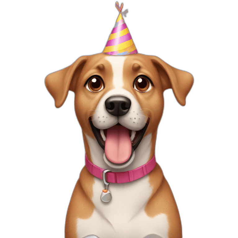 Birthday dog emoji