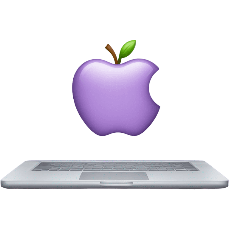 light purple laptop apple emoji