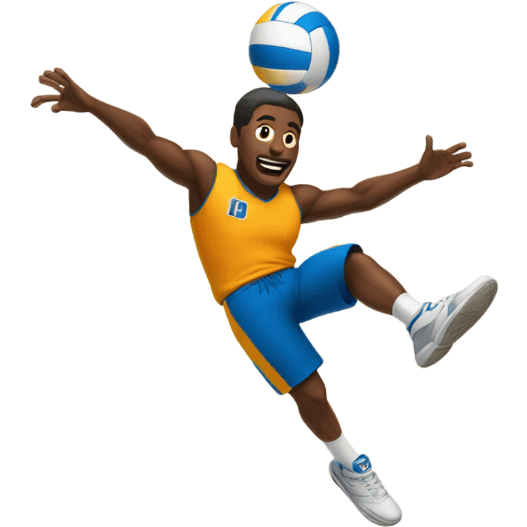 Man playing volleyball emoji