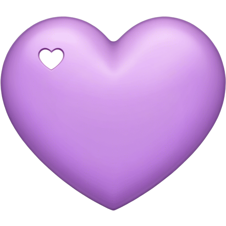 Heart with light purple  emoji