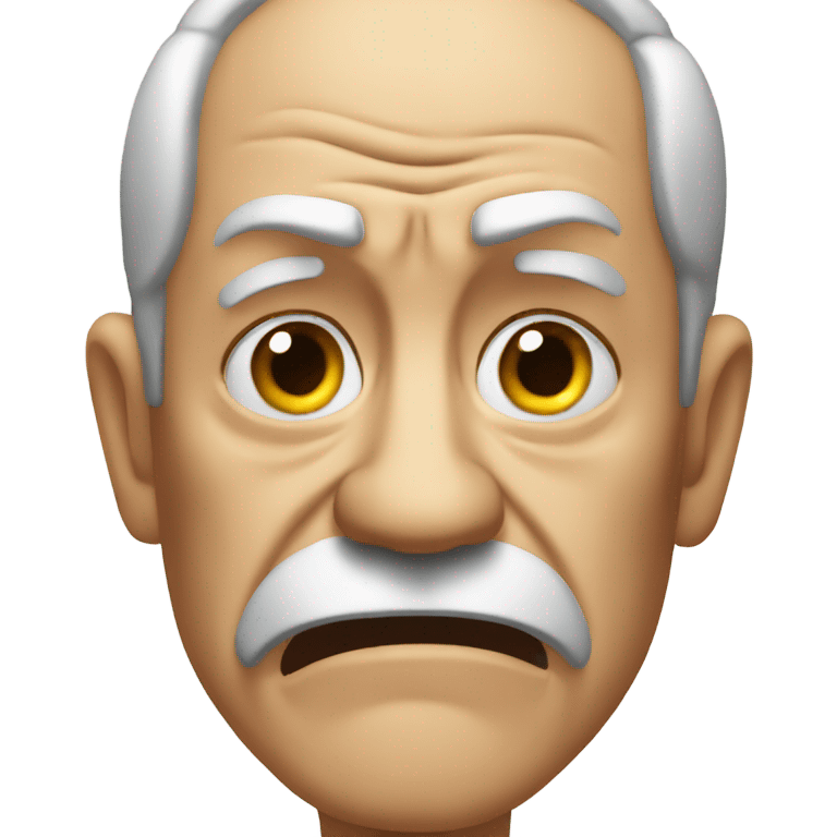 Angry old man emoji