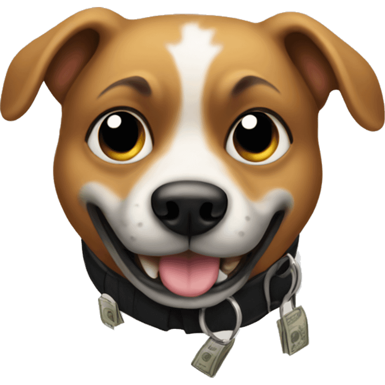 Dog as a robber emoji