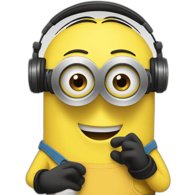 minions with headphones emoji