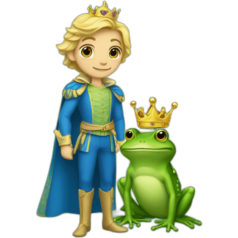 Princes and the frog emoji