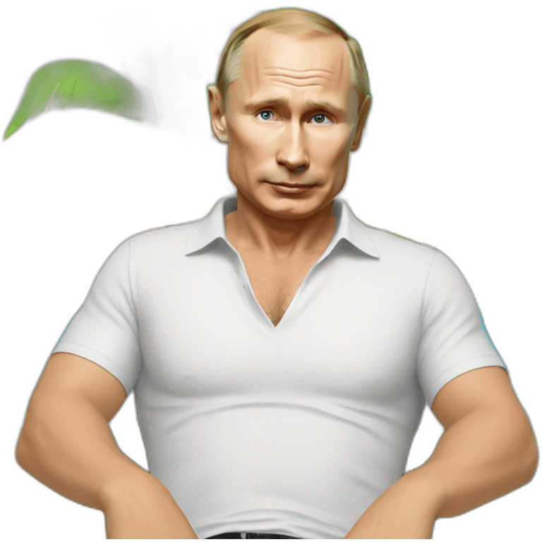 Putin on vacation emoji