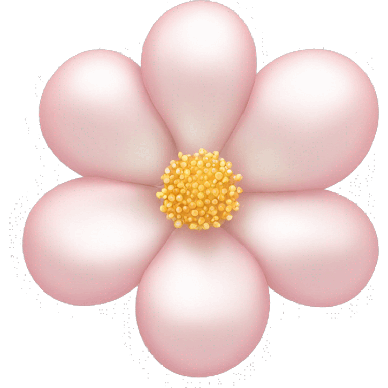 Pearl light pink flower emoji