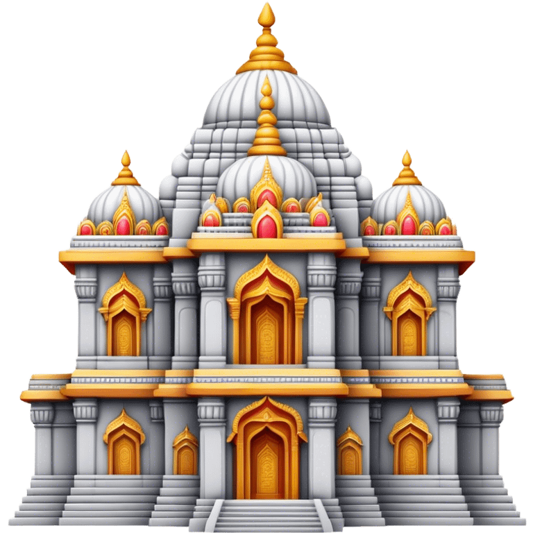 Cinematic Realistic Tirupati Balaji Temple Landmark Emoji, depicted with intricate carvings and spiritual aura rendered with lifelike detail and radiant, divine lighting. emoji