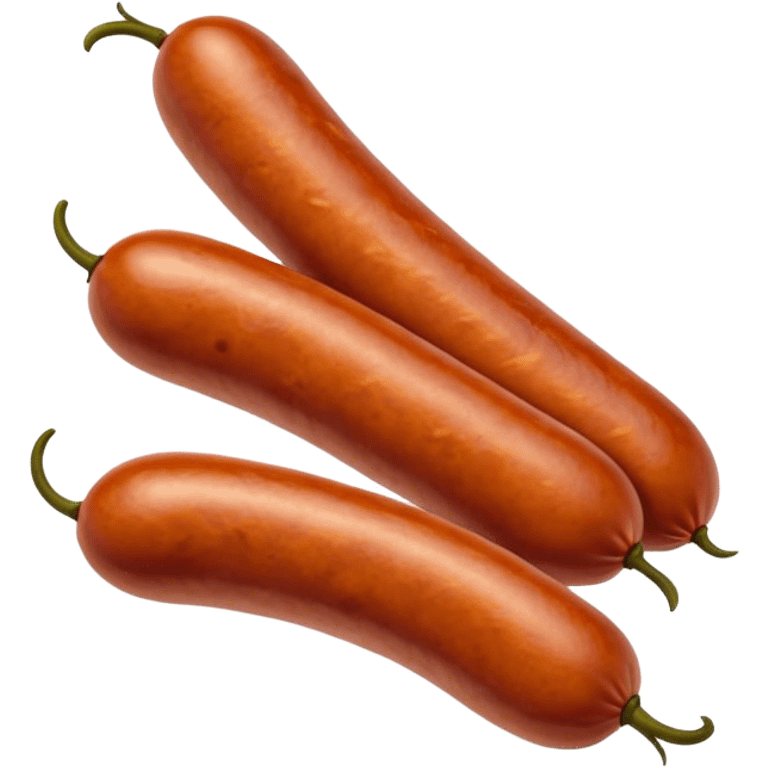 Chorizo Cinematic Realistic Chorizo Dish Emoji, depicted as a single, perfectly spiced sausage, rendered with rich textures and dynamic, appetizing lighting. emoji