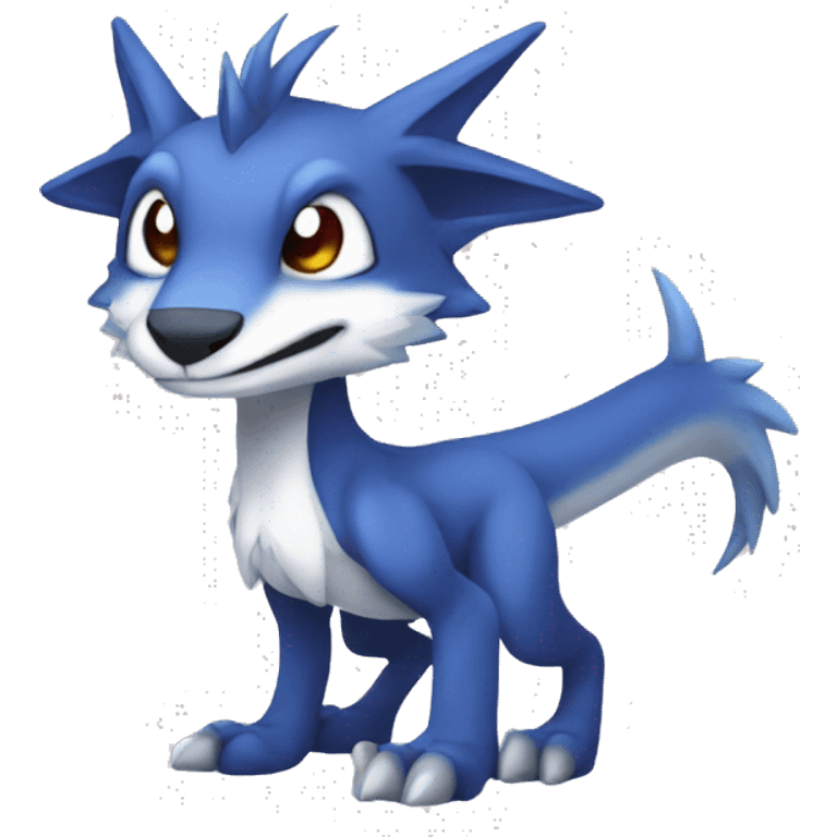 Cute Chibi Lombax-Sergal-Vernid-Fakemon full body emoji