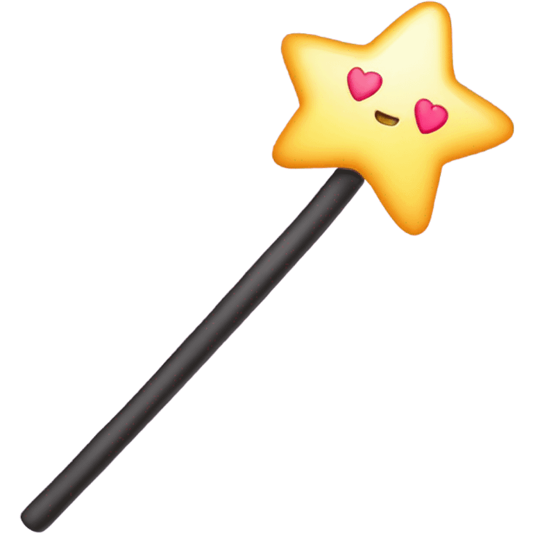 A magic wand with hearts emoji