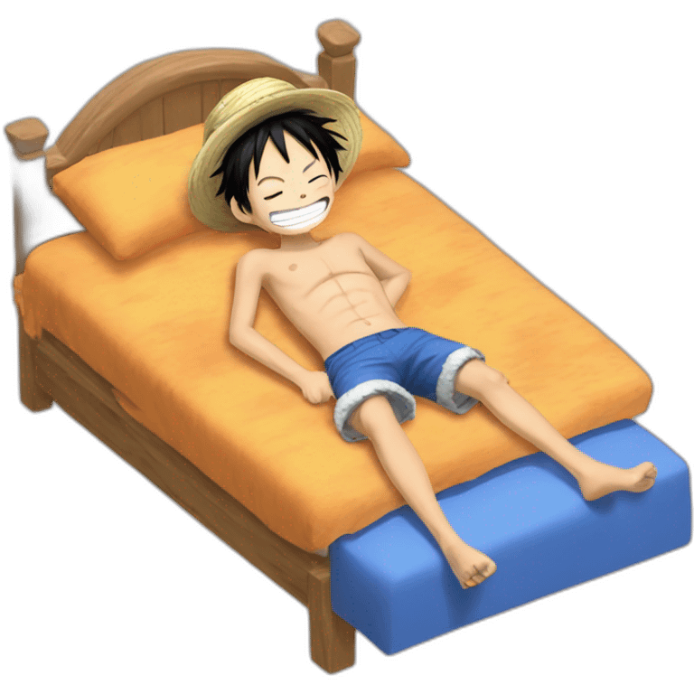 Luffy dormir emoji