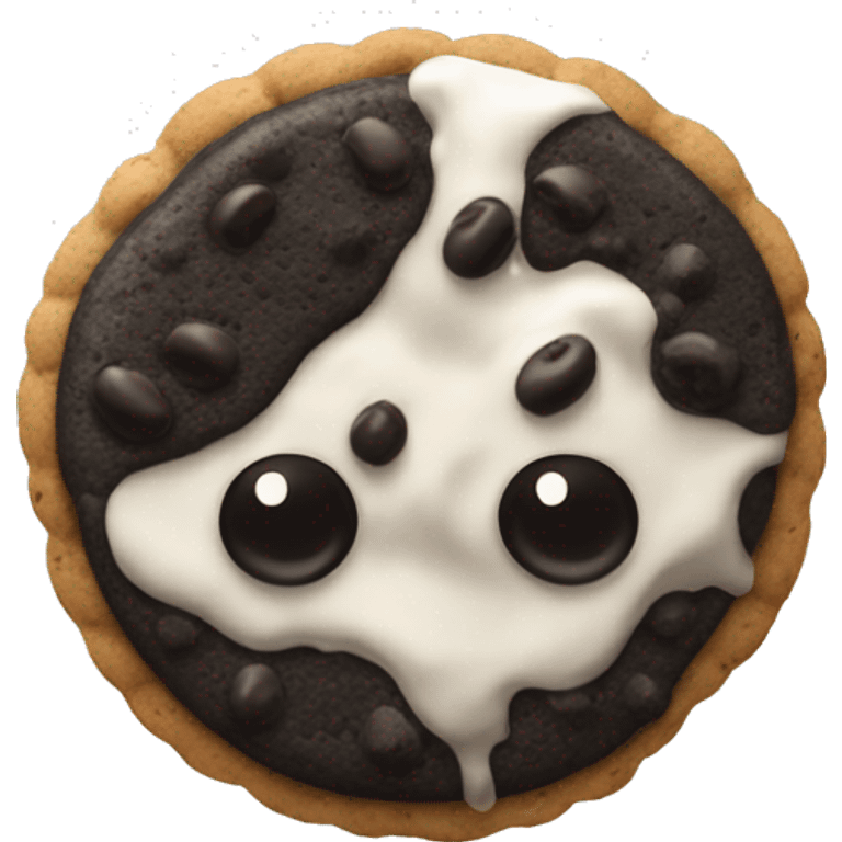 Cookies and cream emoji