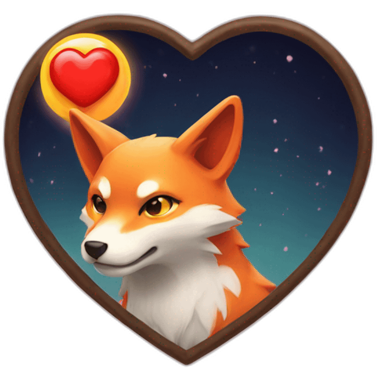 kitsune heart emoji