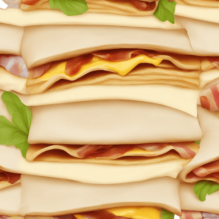 chicken-wrap with some cheese and some bacon  emoji