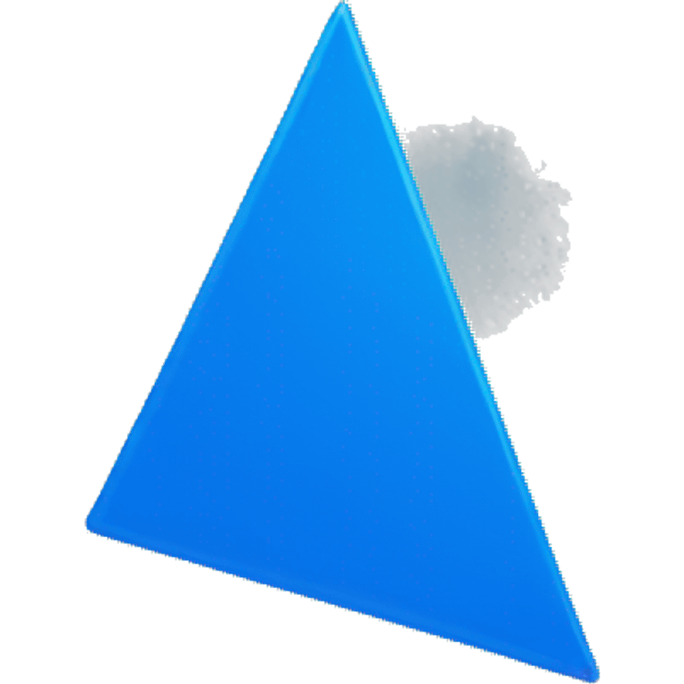 blue triangular flag emoji