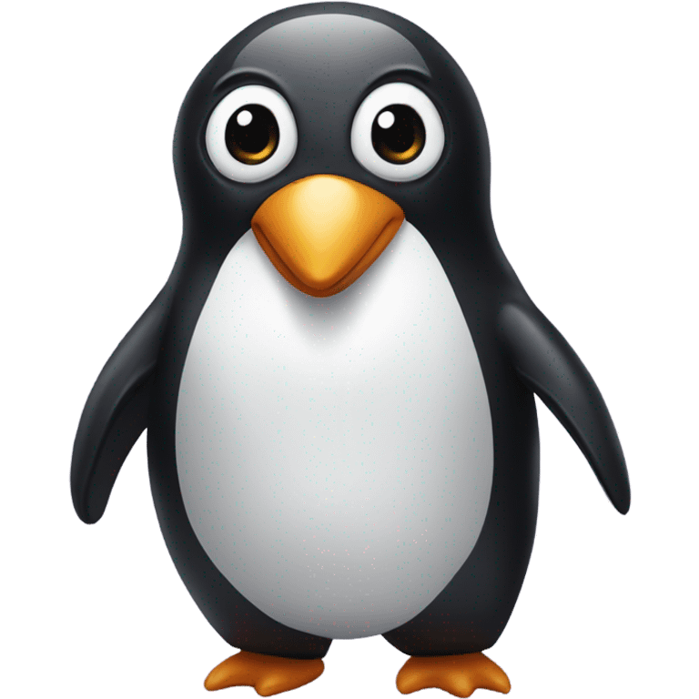 Penguin in Dino costume emoji