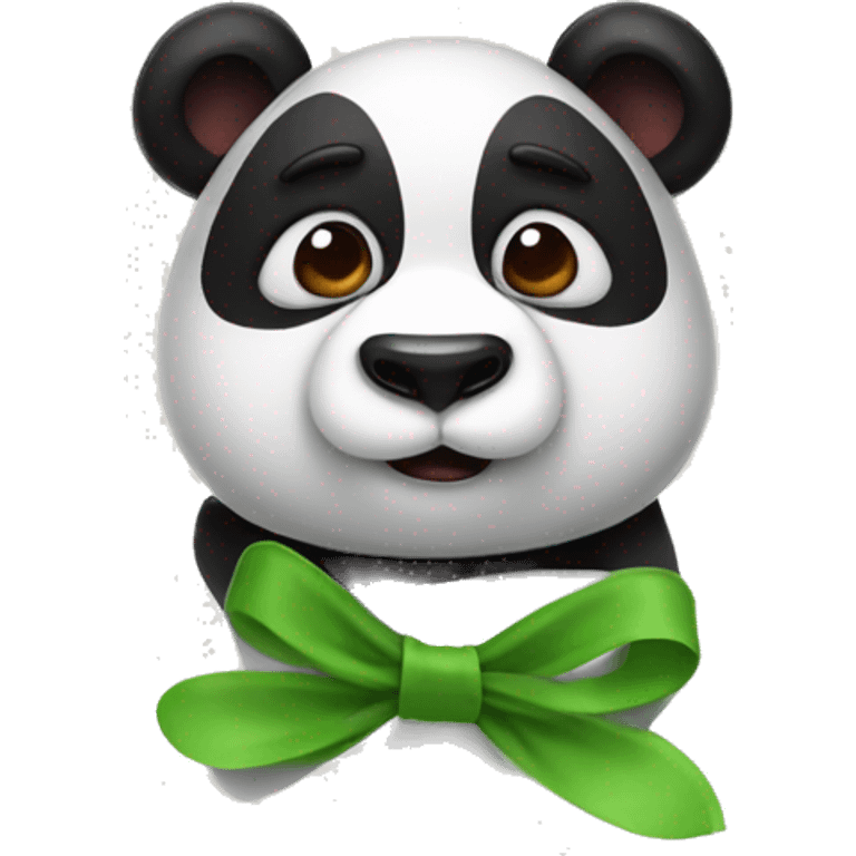 panda con un fiocco  emoji