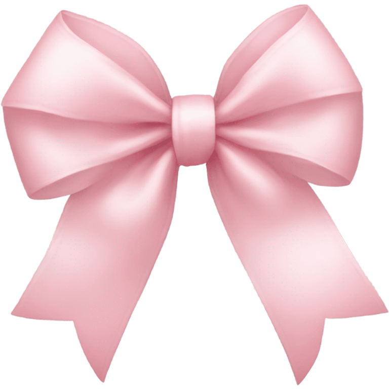 light pink ribbon bow emoji