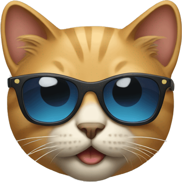 Cat with sunglasses emoji